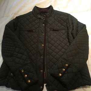 Boden Dark Green Quilted Jacket